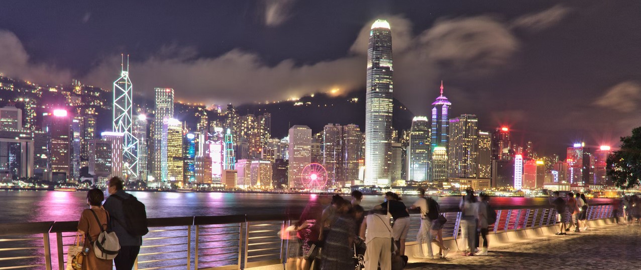 Skyline of HK at night