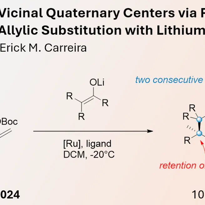 Synthesis of Quaternary Centres using Lithium Enolates in a Ru-catalysed Allylic substitution